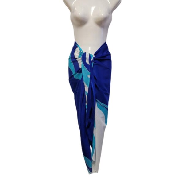 Womens Sarong Cotton Wrap Handpainted Batik Wrapskirt Beach Pareo Beachwear -NEW - Picture 1 of 5